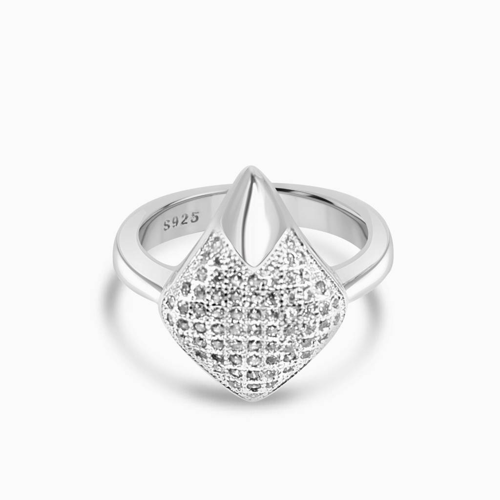 Silver Shield Adjustable Ring : RG005