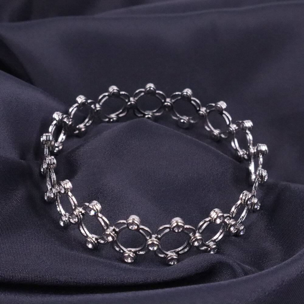 Silver Supple Bracelet Ring : BG007-SilverSuppleBraceletRing
