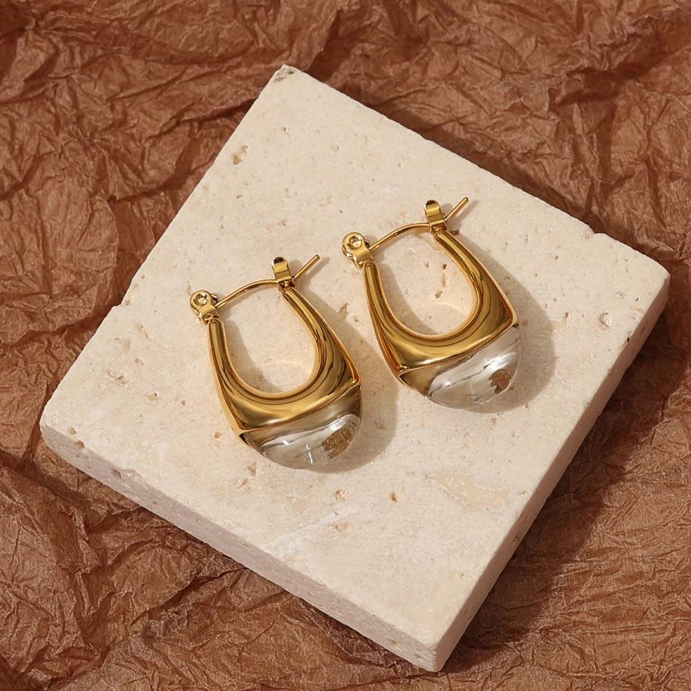18Kt Gold Plated Bali Raisin Hoop Earrings, Remy : INREMY