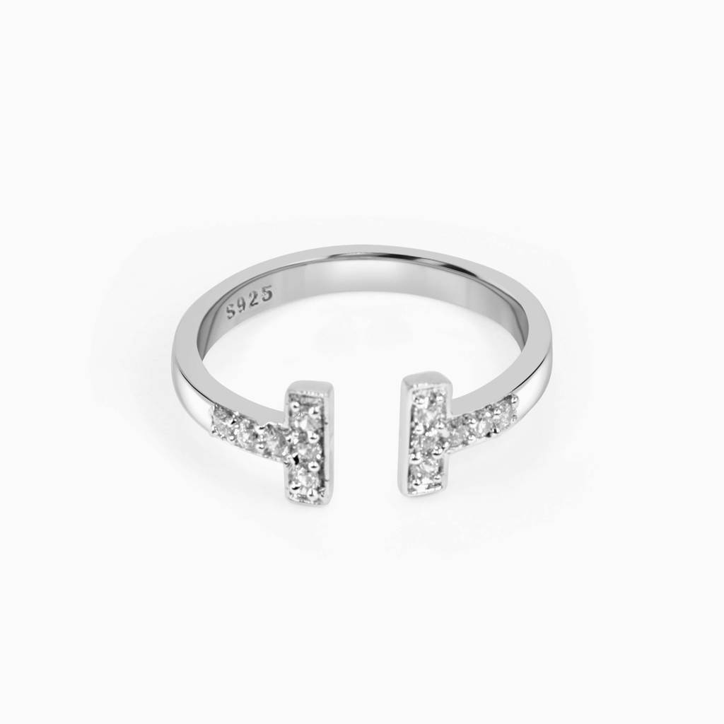 Minimal Silver Adjustable Ring : RG023