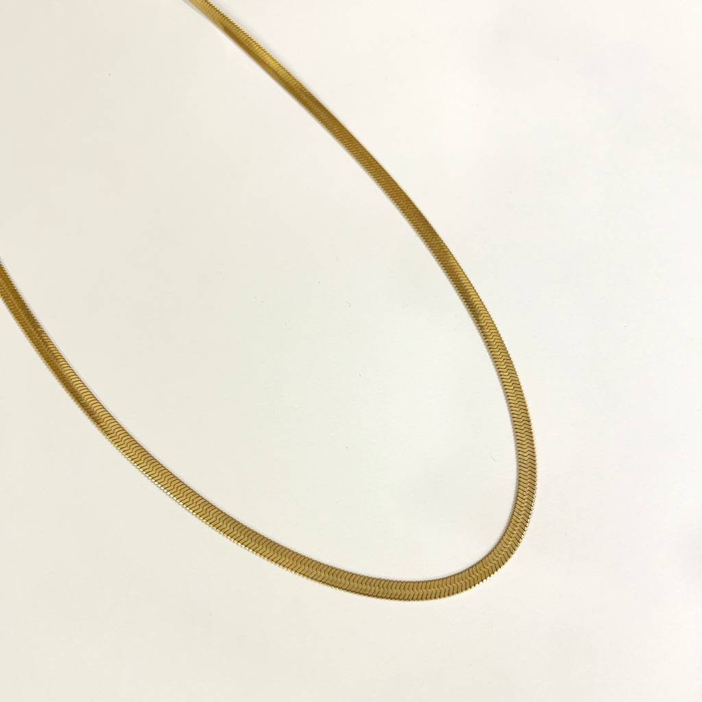 18K Gold Plated Herringbone Waist Chain : W11