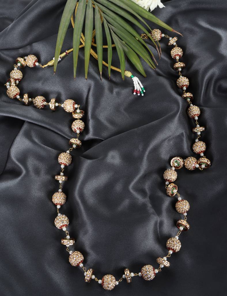 Timeless Single-Line Sona Moti Necklace : RMQJ0241