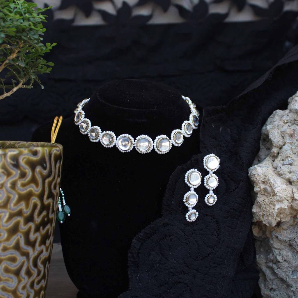 Round Bound Full Set With Necklace And Earrings : ACFS505