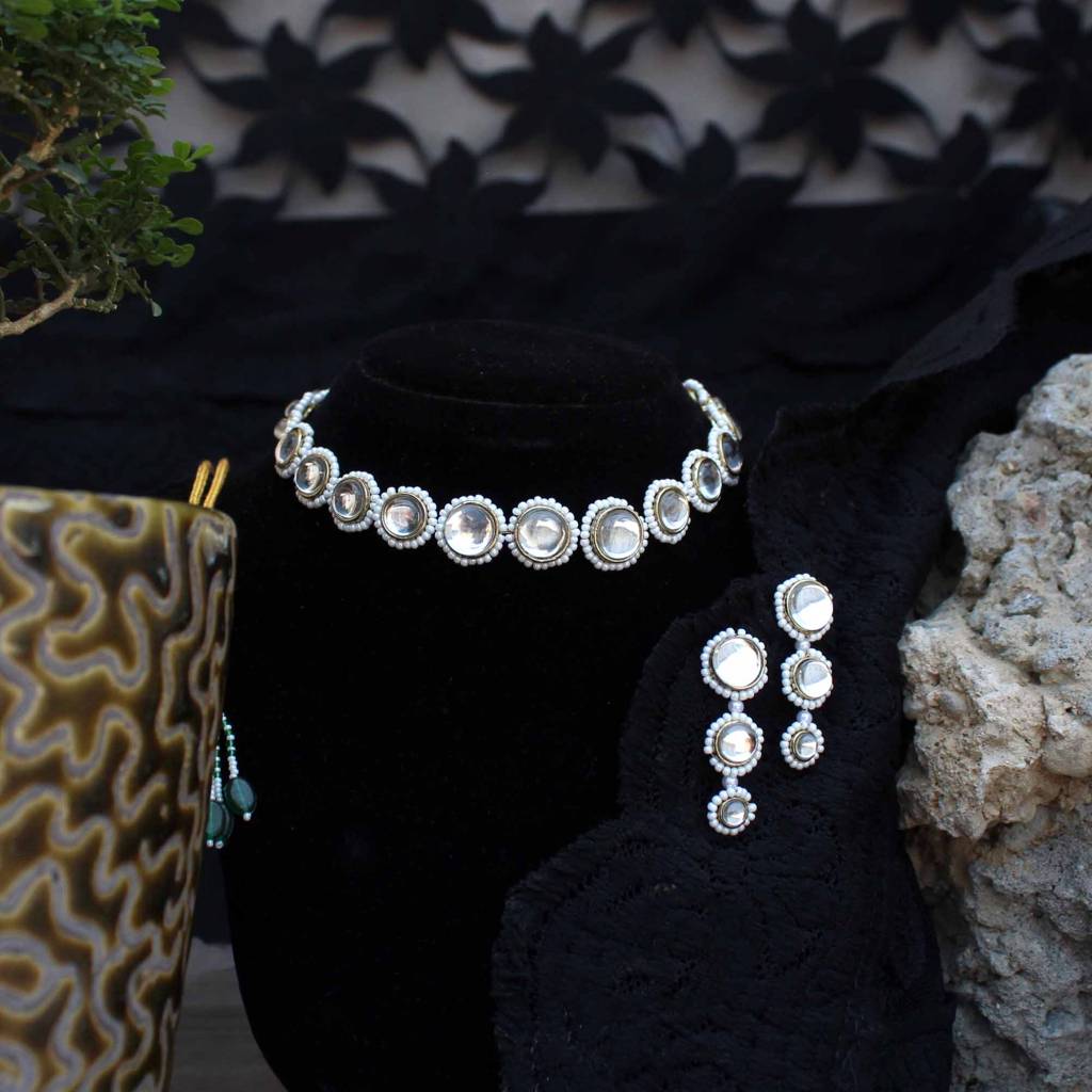 Round Bound Full Set With Necklace And Earrings : ACFS505