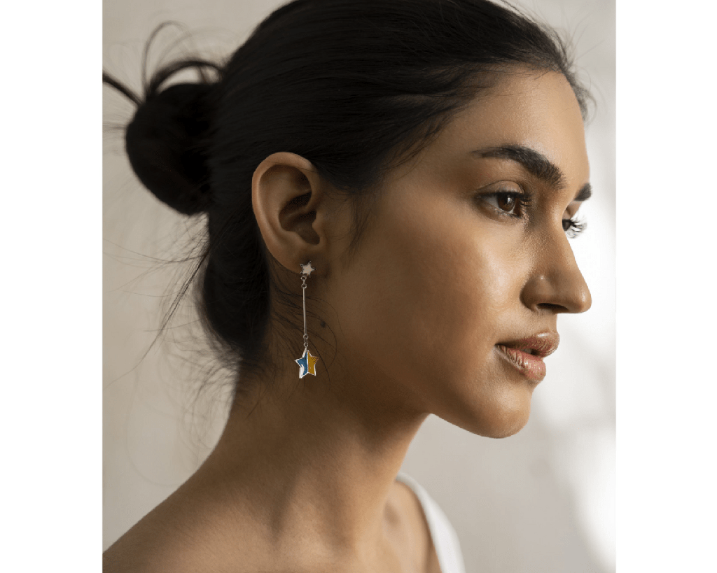 Pluto - Starcharm Drop Earrings : Pluto-StarcharmDropEarrings