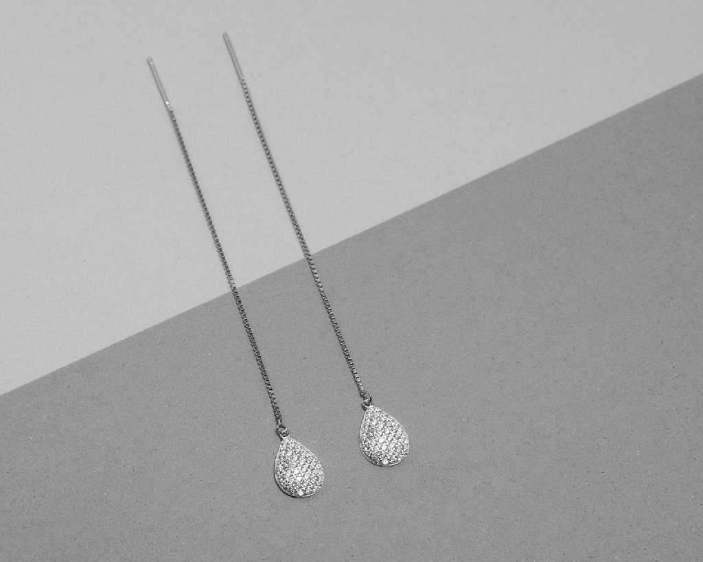 Rhea Zirconia Drop Earrings : RheaZirconiaDropEarrings