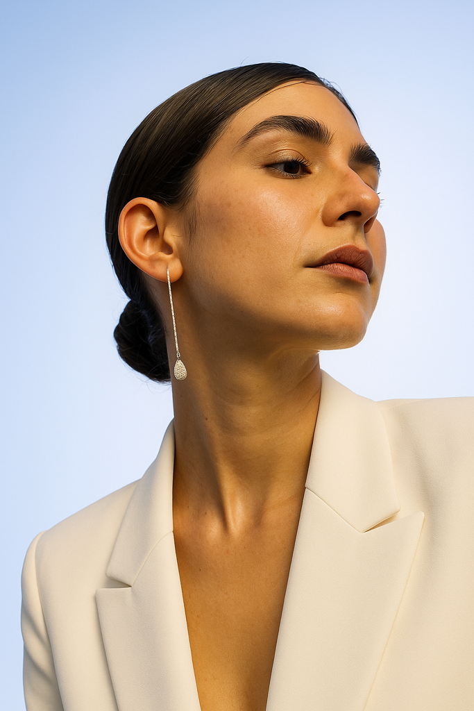 Rhea Zirconia Drop Earrings : RheaZirconiaDropEarrings