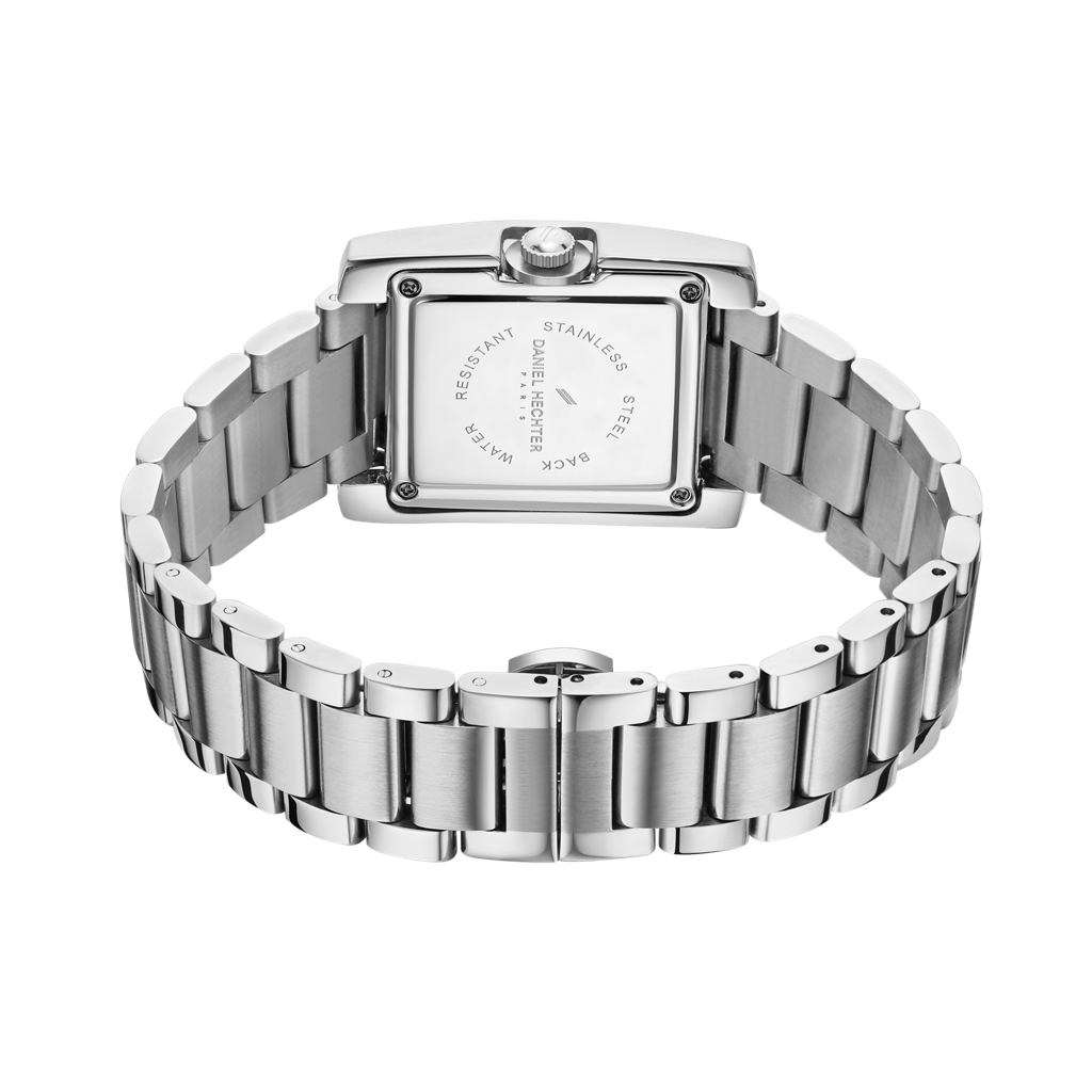 Daniel Hechter Paris Opera Collection Square Dial Watch For Women With Roman Indices And Stainless Steel Strap-Dh : DHW2004-11