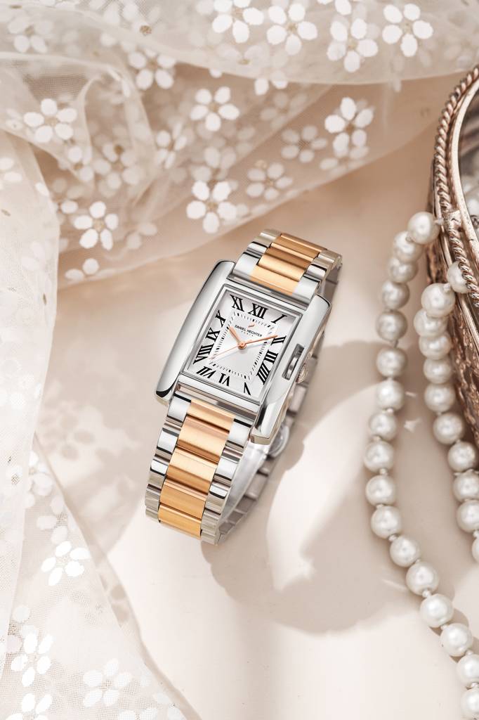 Daniel Hechter Paris Opera Collection Square Dial Watch For Women With Roman Indices And Stainless Steel Strap-Dh : DHW2004-22