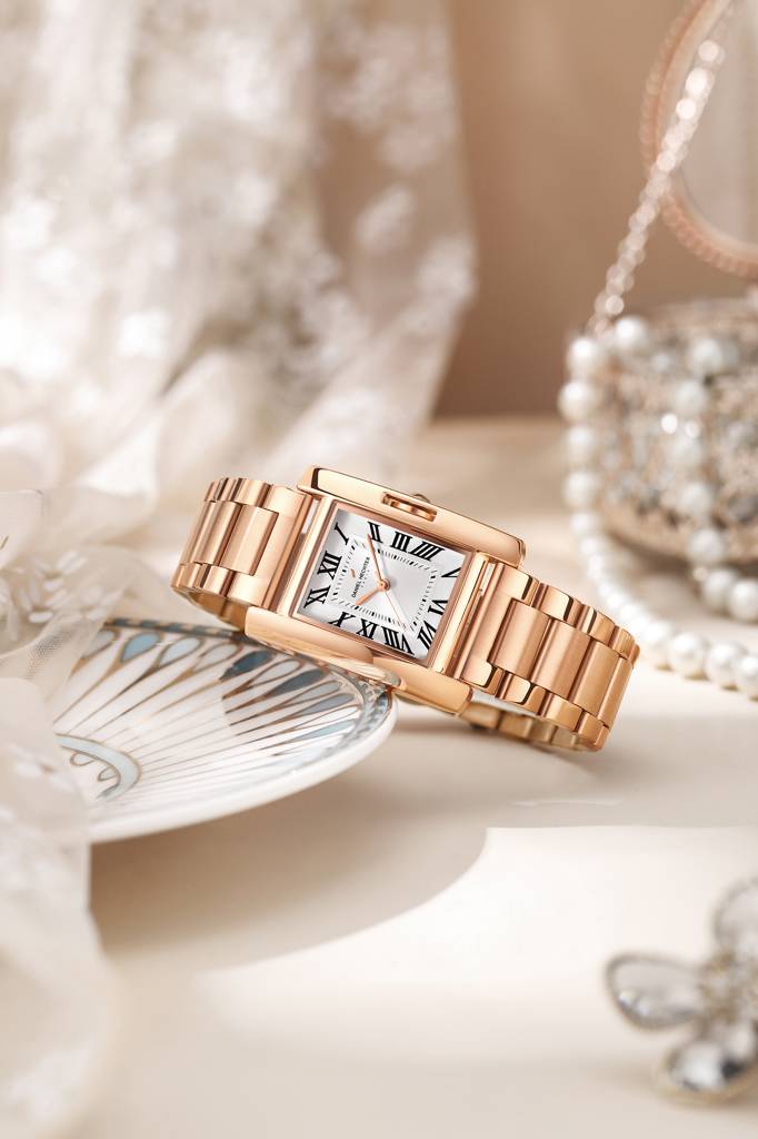 Daniel Hechter Paris Opera Collection Square Dial Watch For Women With Roman Indices And Stainless Steel Strap-Dh : DHW2004-33