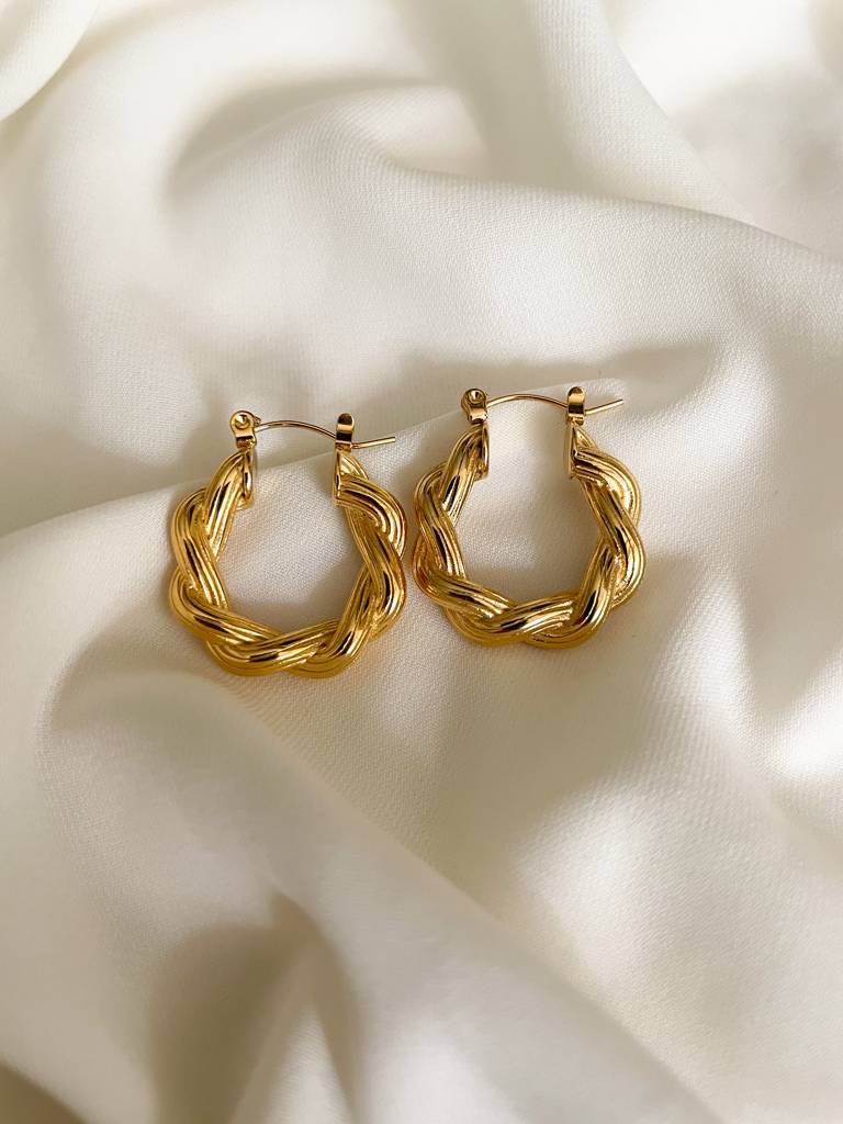18K Gold Plated Cece Earrings : E2