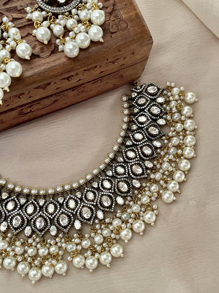 Rhmmya Antique Polki Necklace Set : NK286