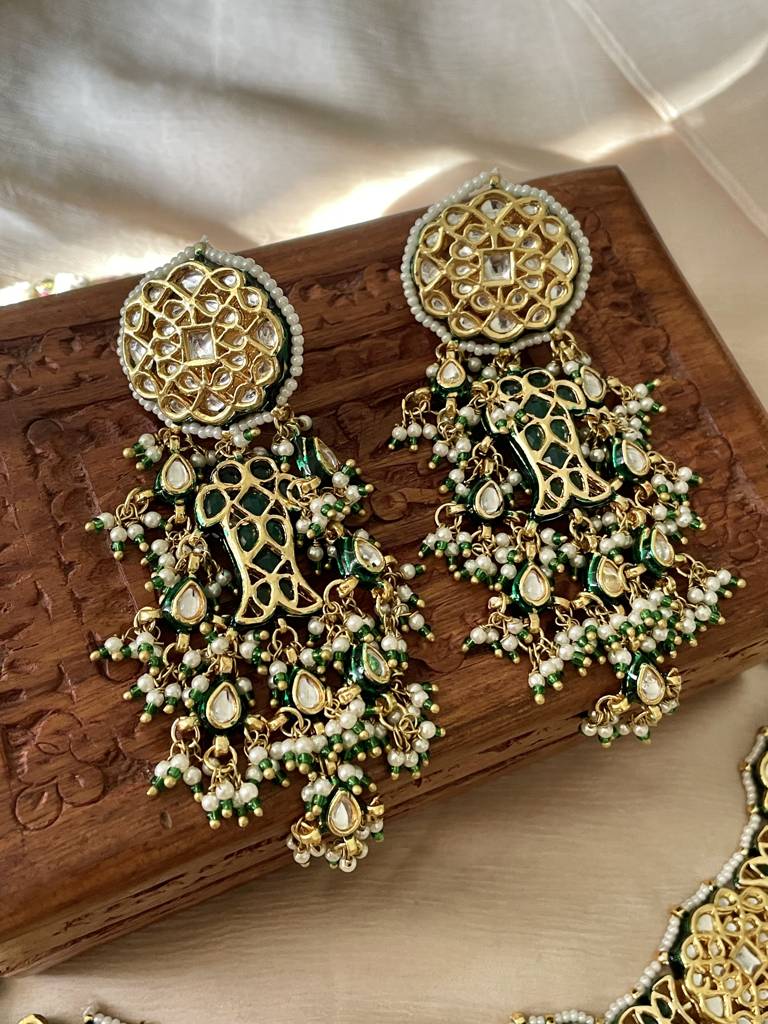 Rani Reshma Kundan Necklace Set : NK282