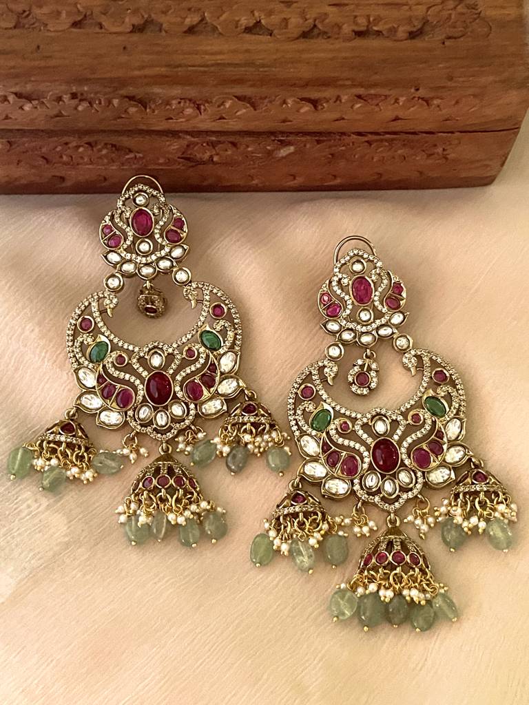 Kuru Polki Chaandbaali Earrings : ER292