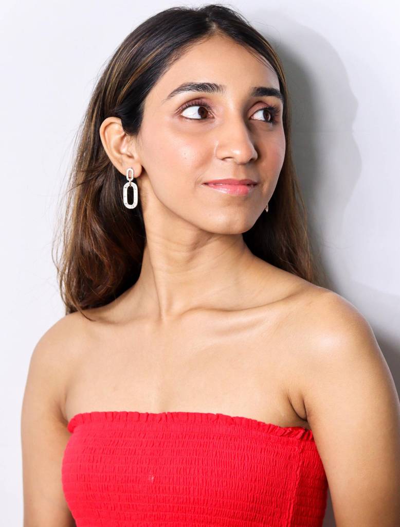 925 Silver Jaipur Pink Earrings