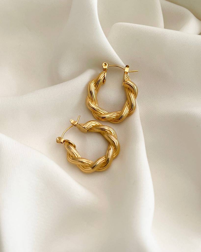 18K Gold Plated Cece Earrings : E2