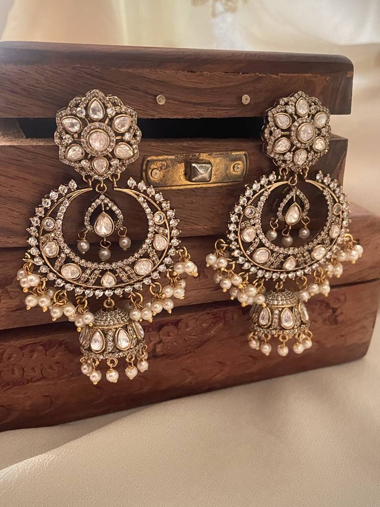 Rajpratap Antique Polki Chaandbaalis : ER279