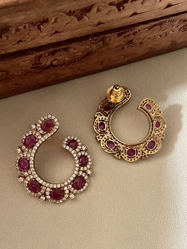 Gulbahar Ruby Earrings : ER282