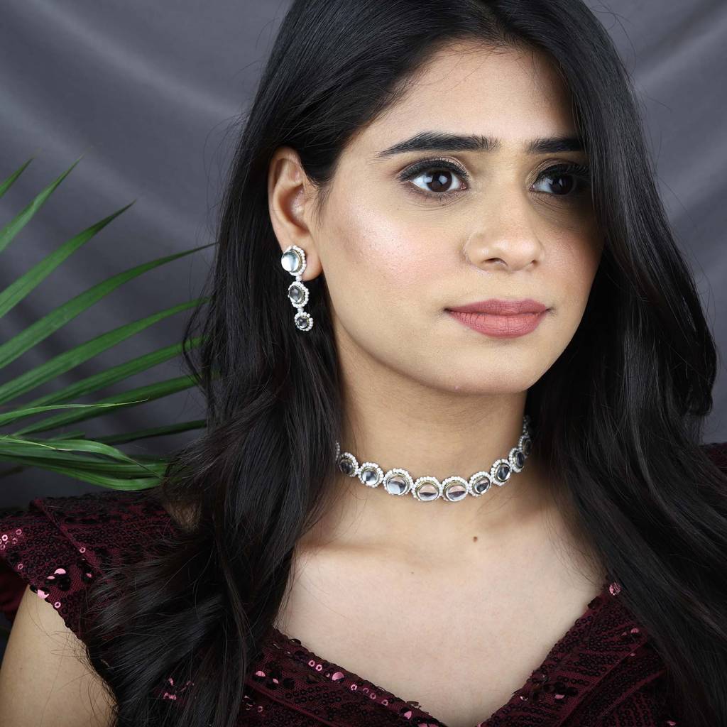 Round Bound Full Set With Necklace And Earrings : ACFS505