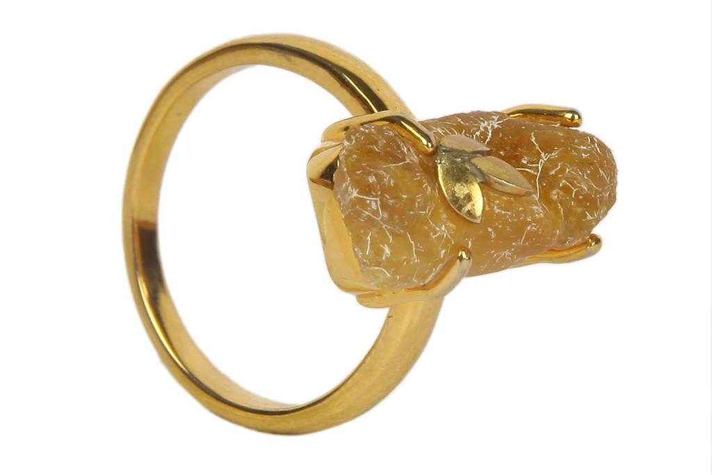 Unique Yellow Sapphire Ring : NH-RNG-06-YS