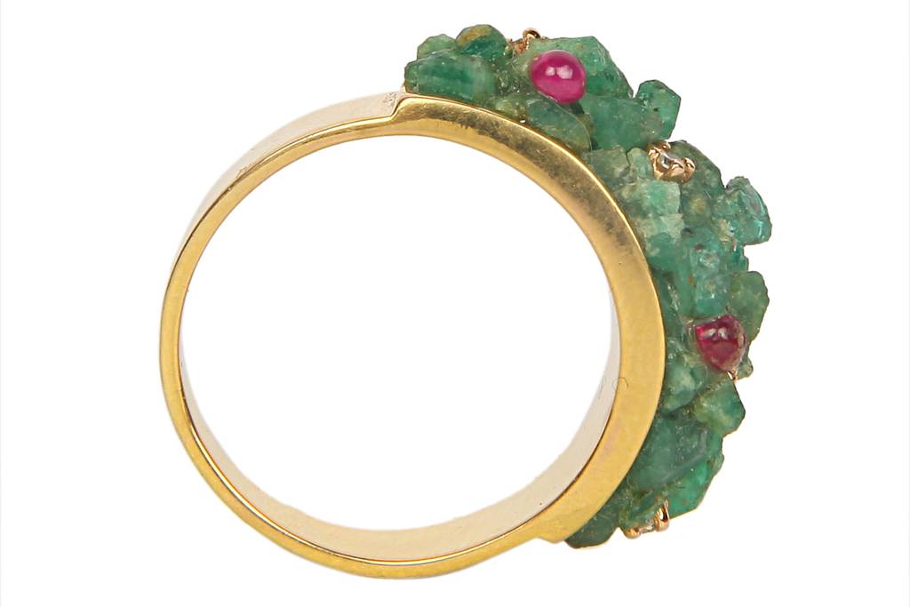 Bubble Emerald Ring : NH-RNG-02-BUBB-EM
