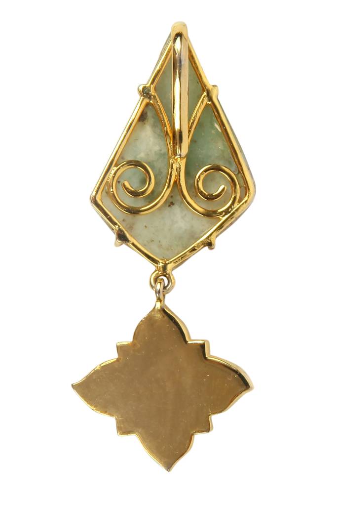 Natural Dual Emerald And Yellow Sapphire Pendant : NH-PDT-12-EM-YS