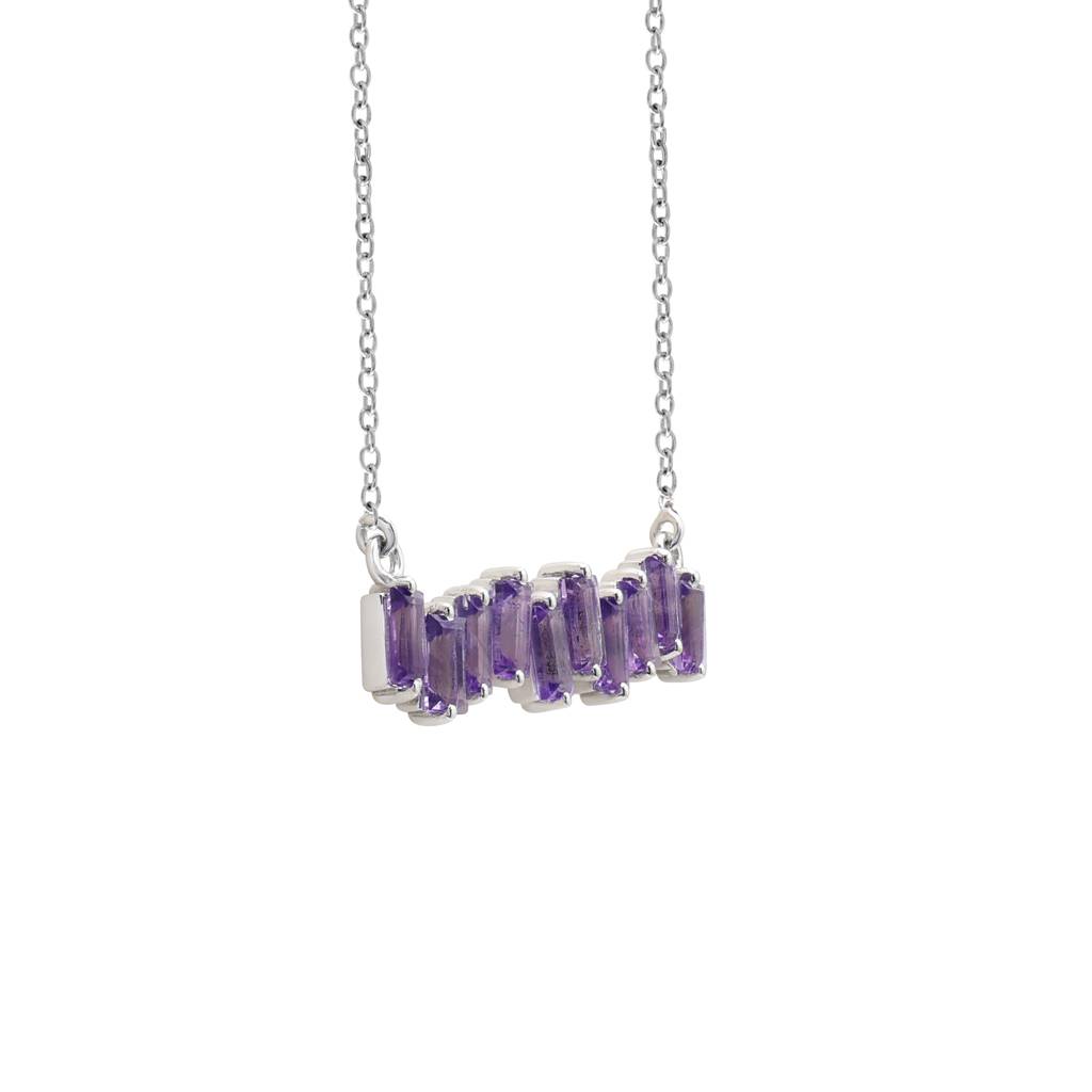 Amethyst Baguette Pendant : N2975