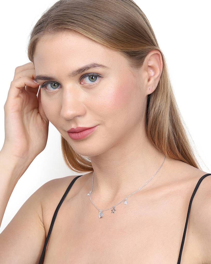 Carlton London- 925 Sterling Silver Necklace : S124102N_14