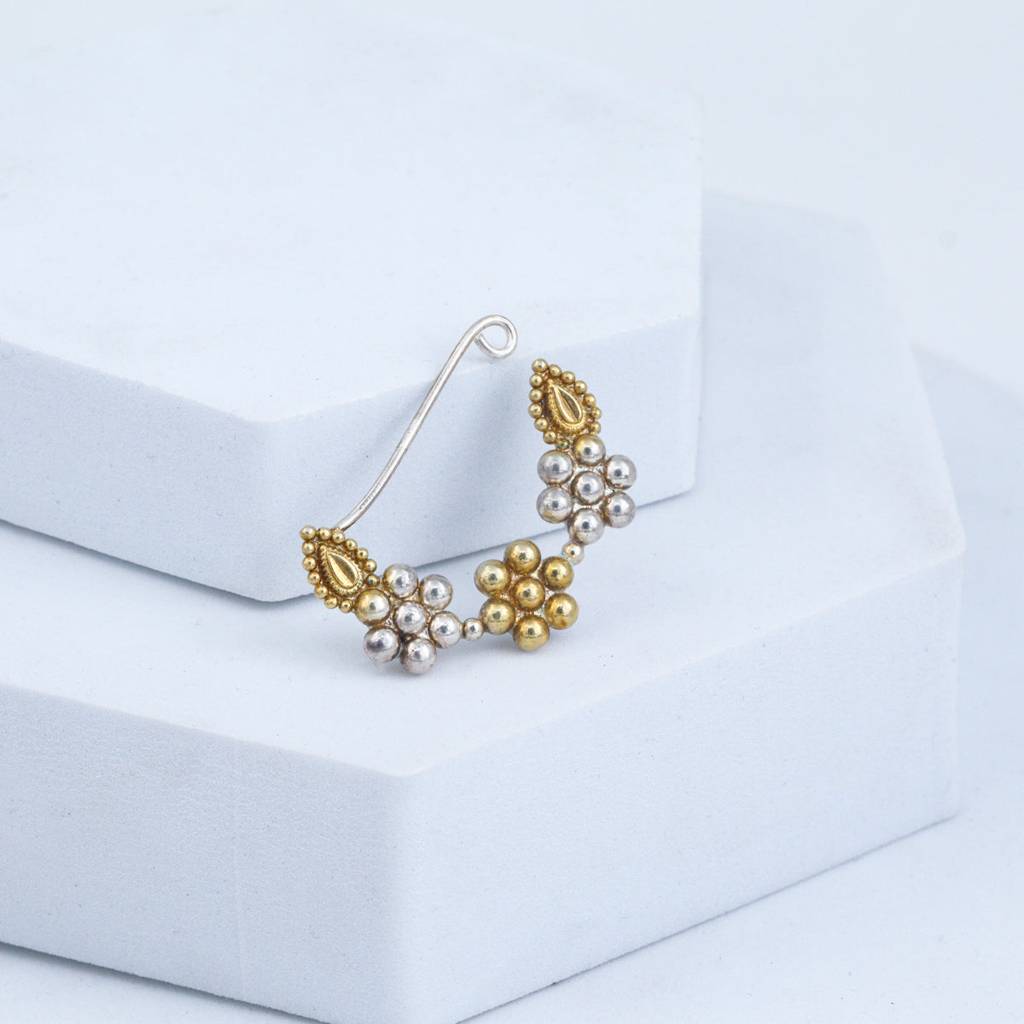 Swarna Rajat Kudi Nath: Dual Tone, Medium (Left) : Swarna_Rajat_Kudi_Nath_Clipon_Mar24-1