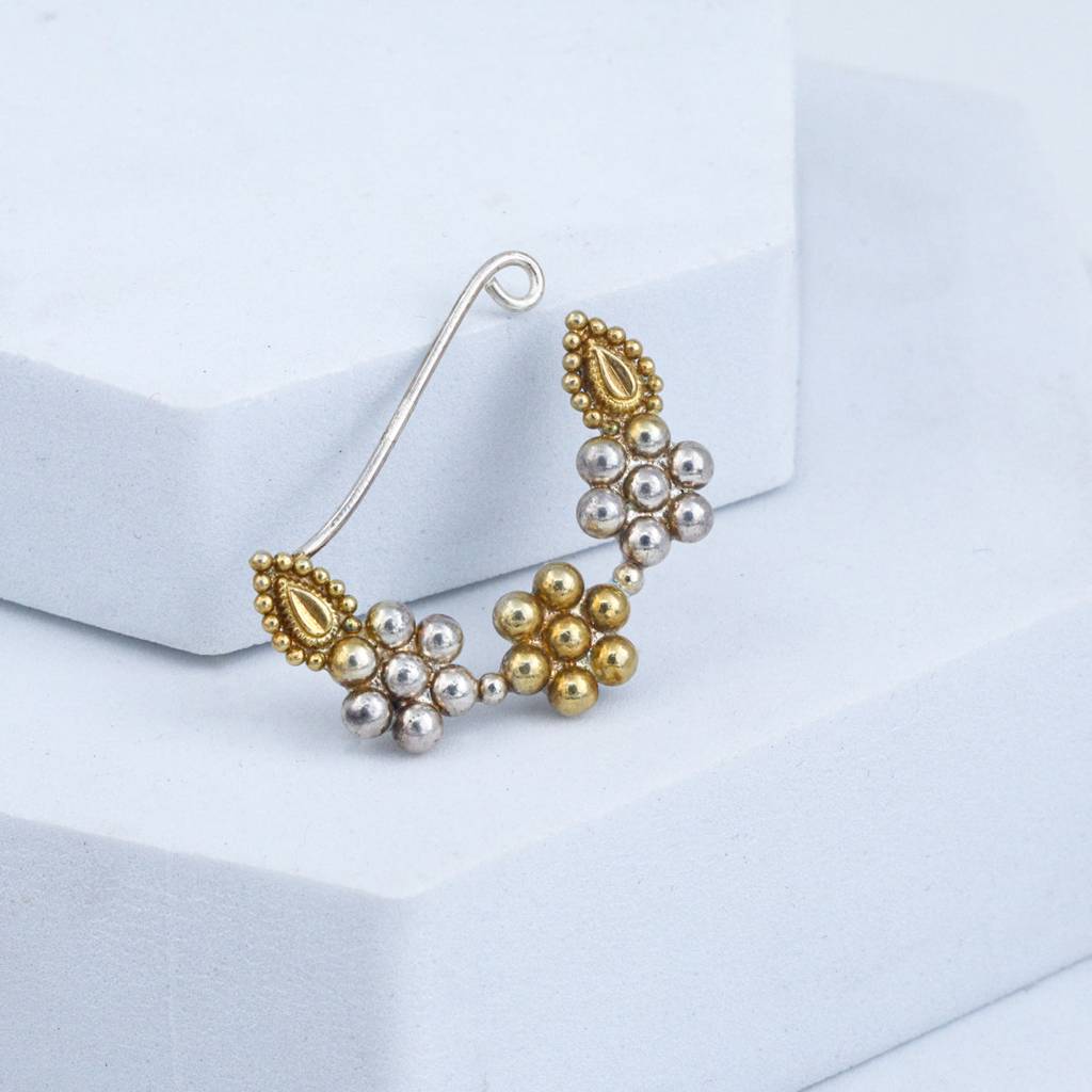 Swarna Rajat Kudi Nath: Dual Tone, Medium (Left) : Swarna_Rajat_Kudi_Nath_Clipon_Mar24-1