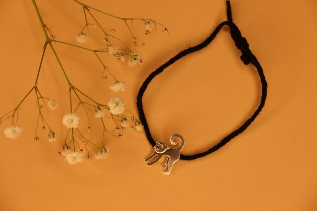 3D Mokey Black Thread Nazarbattu : bt3dmonkey