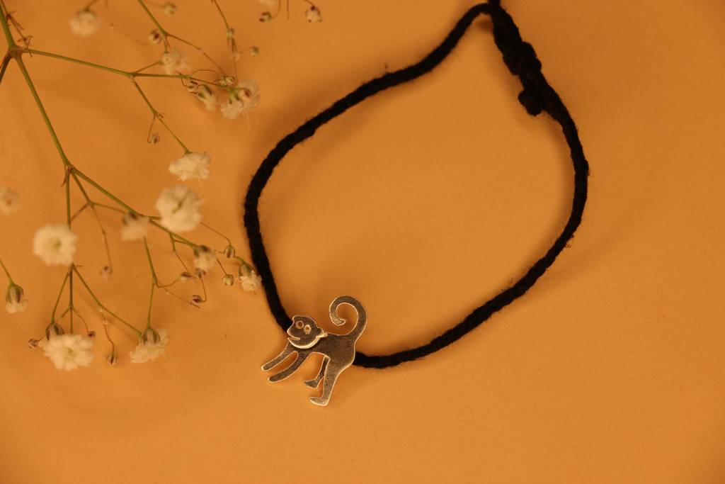 3D Mokey Black Thread Nazarbattu : bt3dmonkey