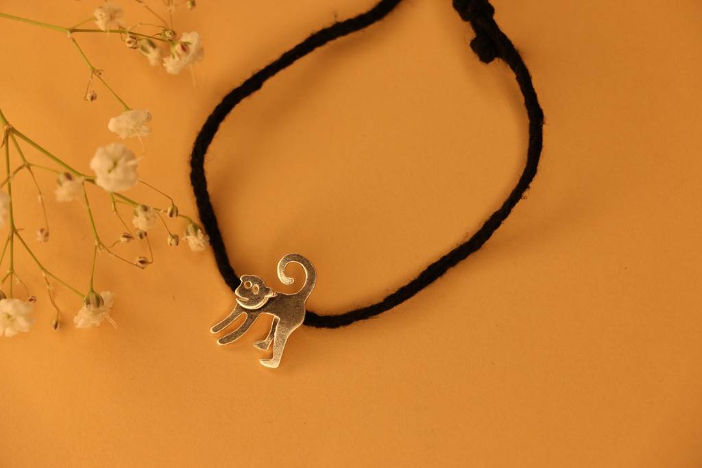 3D Mokey Black Thread Nazarbattu : bt3dmonkey
