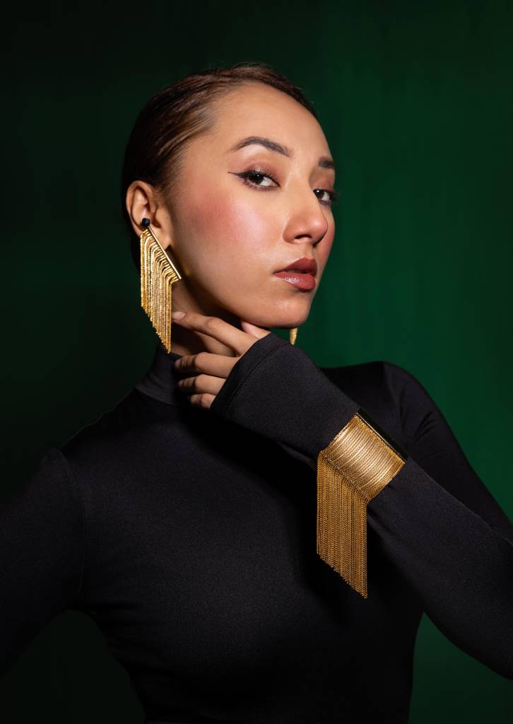 Dangler Gold Cuff : AA-3001