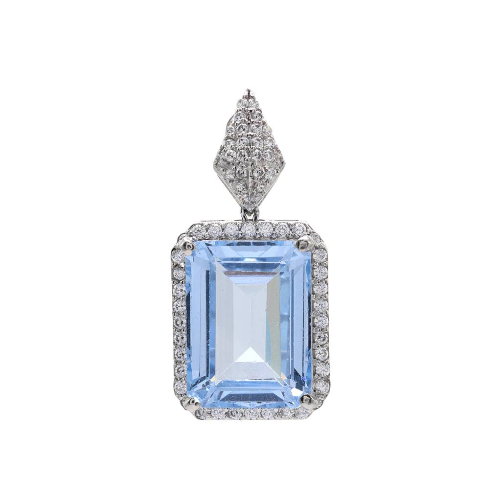 Aqua Blue Pendant : P1922