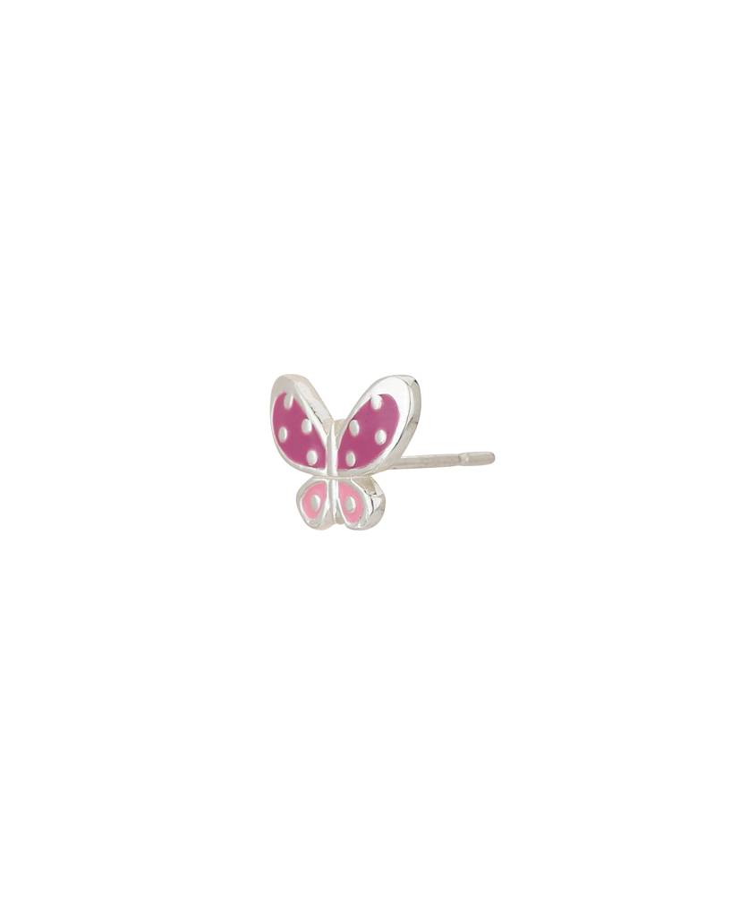 Carlton London Pink 925 Sterling Silver Butterfly-Shaped Studs : S118907E-1