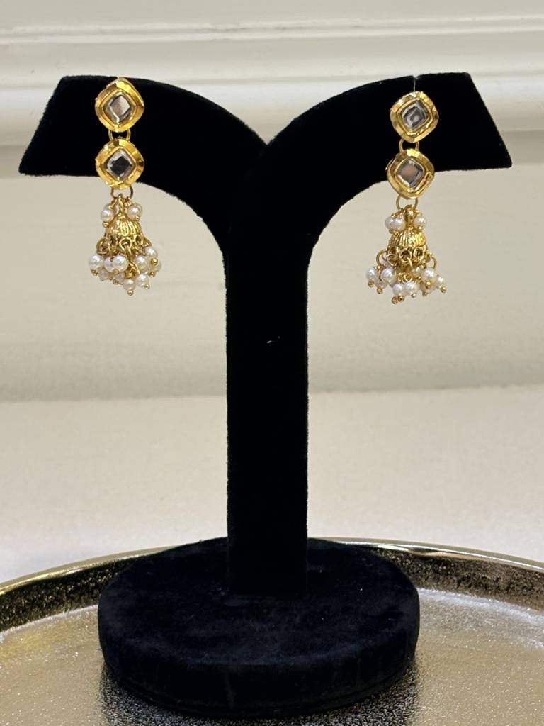 Emerald Meenakari Earrings : BSJ-77