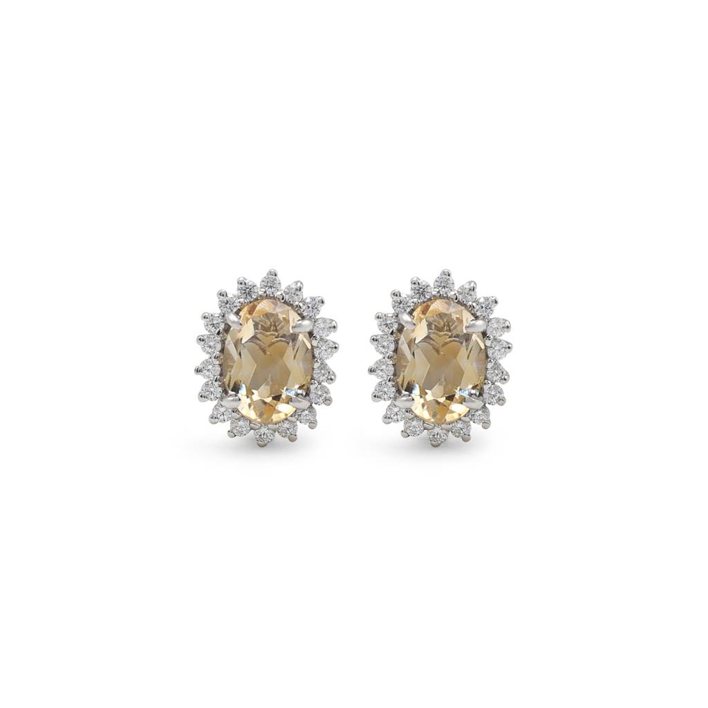 Solar Citrine Pendant Set : S2764