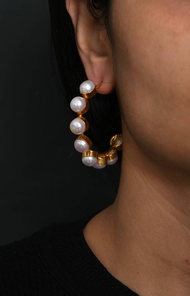 Emily Pearl Hoops : PRMBE06