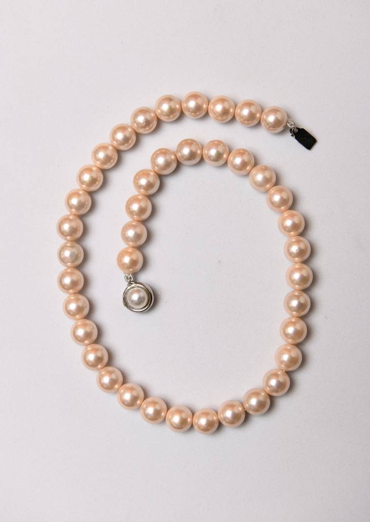 Peachy Pearl Necklace : PRBN177