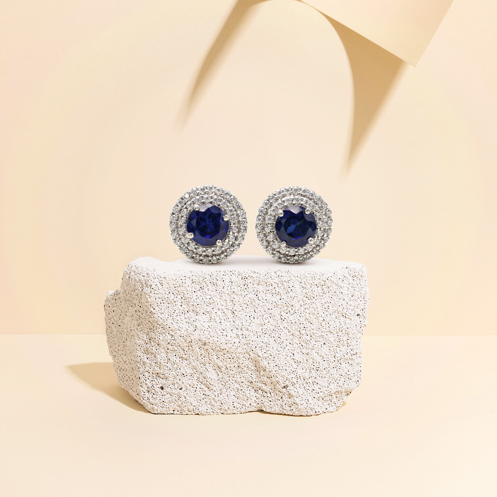 Indigo Stud Earrings : E2614