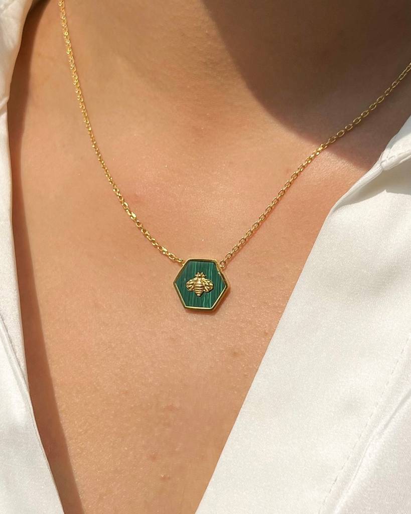 18K Gold Plated Emma Bee Necklace : N25B