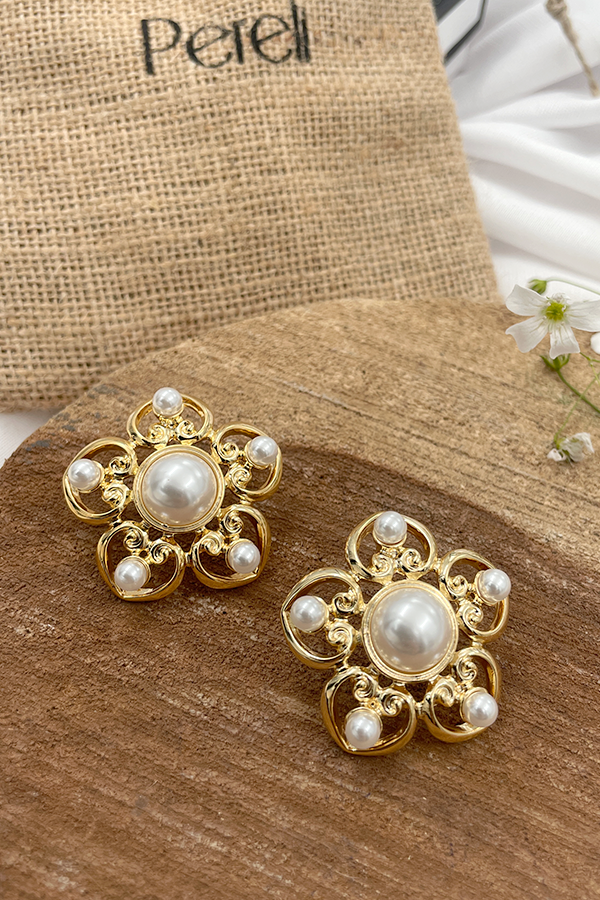 Pearl Bloom Earrings : PR-91