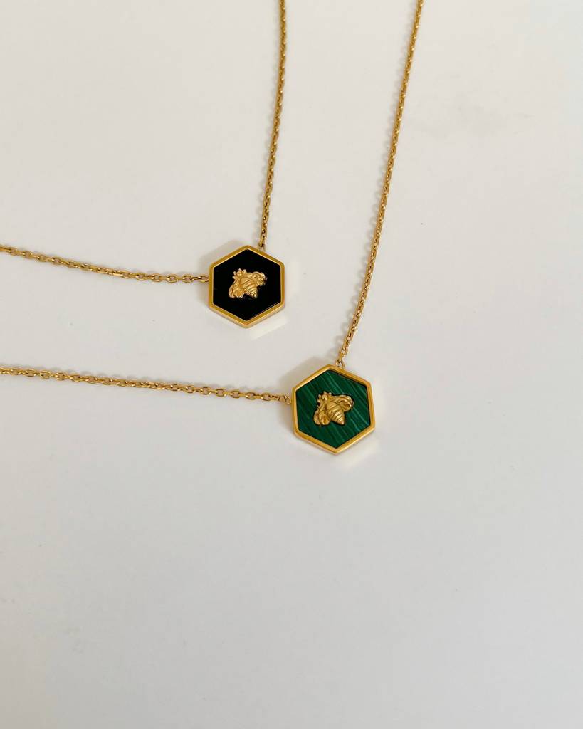 18K Gold Plated Emma Bee Necklace : N25A