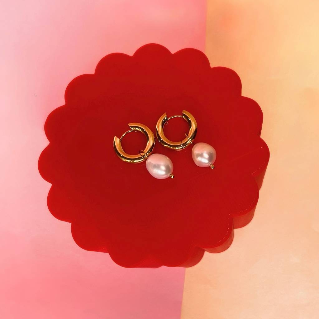 Valentines Special Freshwater Pearl Gift Hamper Set : INPAULAMI-MUKTA-HARPER