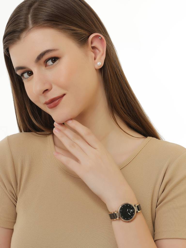Swiss Eagle Premium Women Swiss-Made Quartz Movement - 3 Hand Mechanism Wrist Watch -Se-9177 : SE-9177-11A