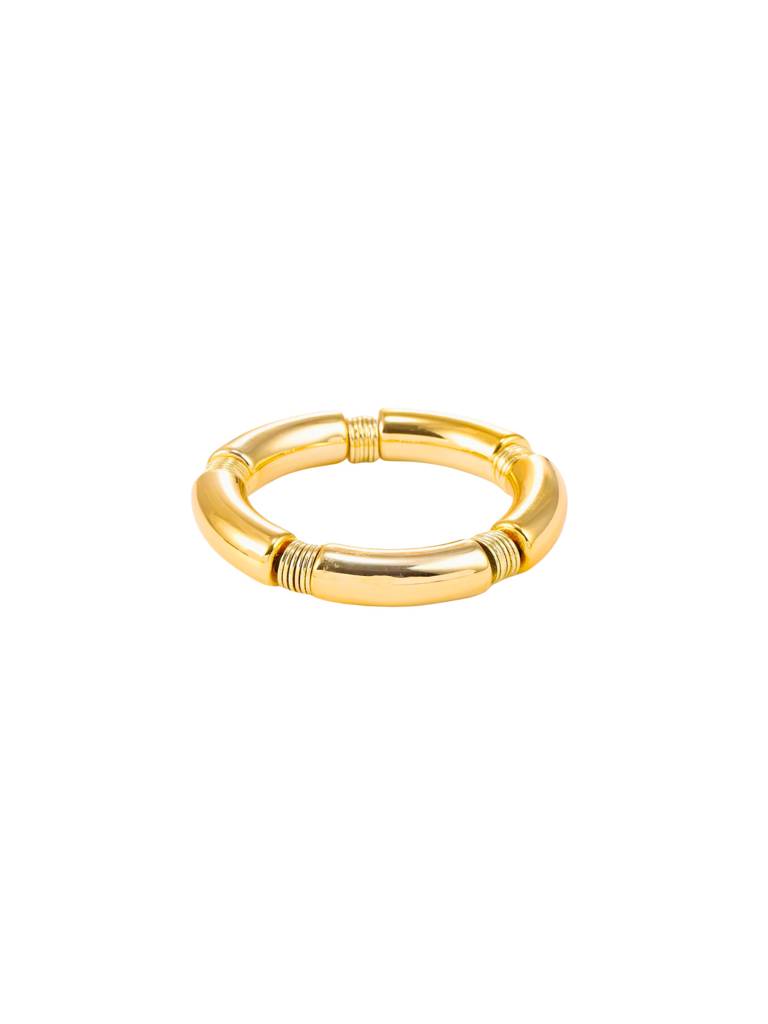 18Kt Gold Plated Acrylic & Brass Bead Bracelet, Prism : INPRISM