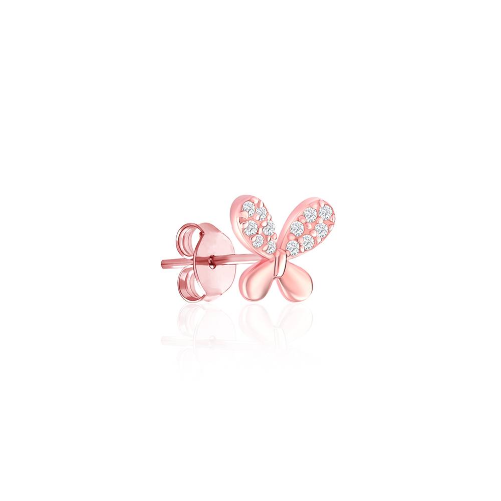 Bow Tie Stud Cz Earrings : IRER1963