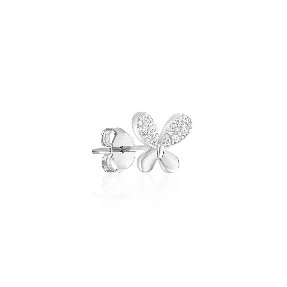 Bow Tie Stud Cz Earrings : IRER1983