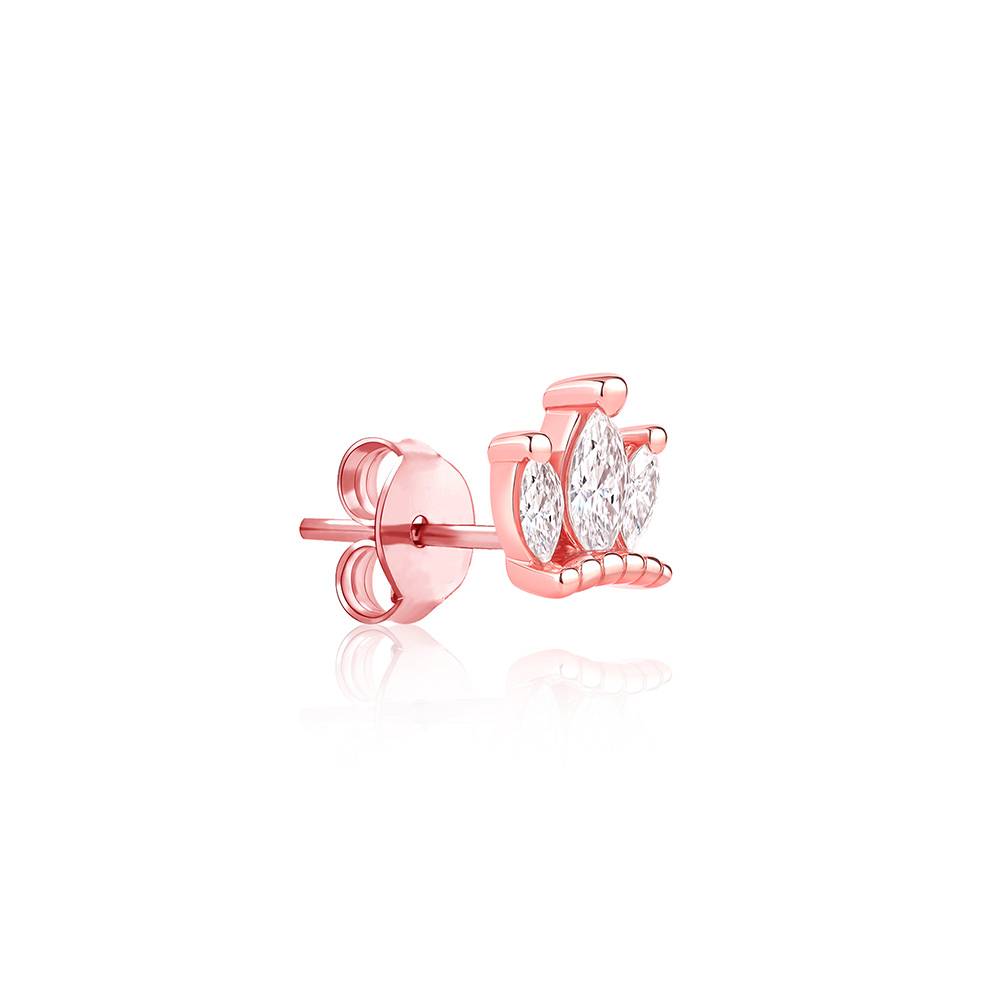 Triple Marquise Crown Stud Earrings : IUER2081